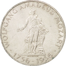 AUSTRIA, 25 Schilling, 1956, KM #2881, AU(55-58), Silver, 30.2, 12.95