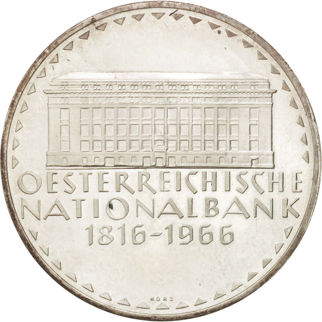AUSTRIA, 50 Schilling, 1966, KM #2900, AU(55-58), Silver, 34, 19.97