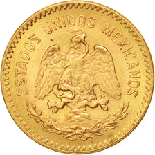 MEXICO, 10 Pesos, 1959, Mexico City, KM #473, AU(55-58), Gold, 22.5, 8.35