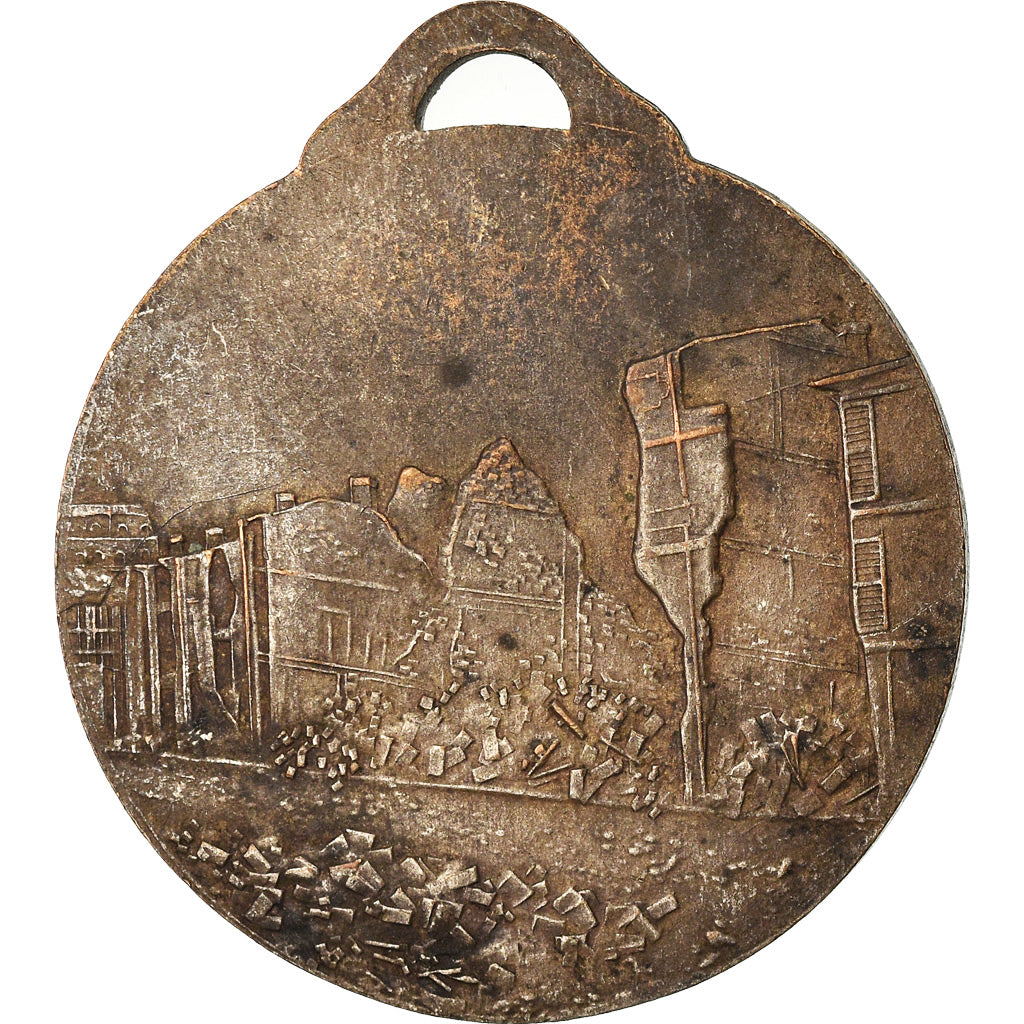 Francia, medaglia, Ville de Longuyon, Meurthe et Moselle, BB, Bronzo argentato