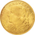 Coin, Switzerland, 10 Francs, 1922, Bern, AU(55-58), Gold, KM:36