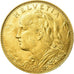 Coin, Switzerland, 10 Francs, 1922, Bern, AU(55-58), Gold, KM:36