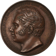 France, Médaille, Charles Ferdinand, Duc de Bordeaux, 1820, SUP, Bronze