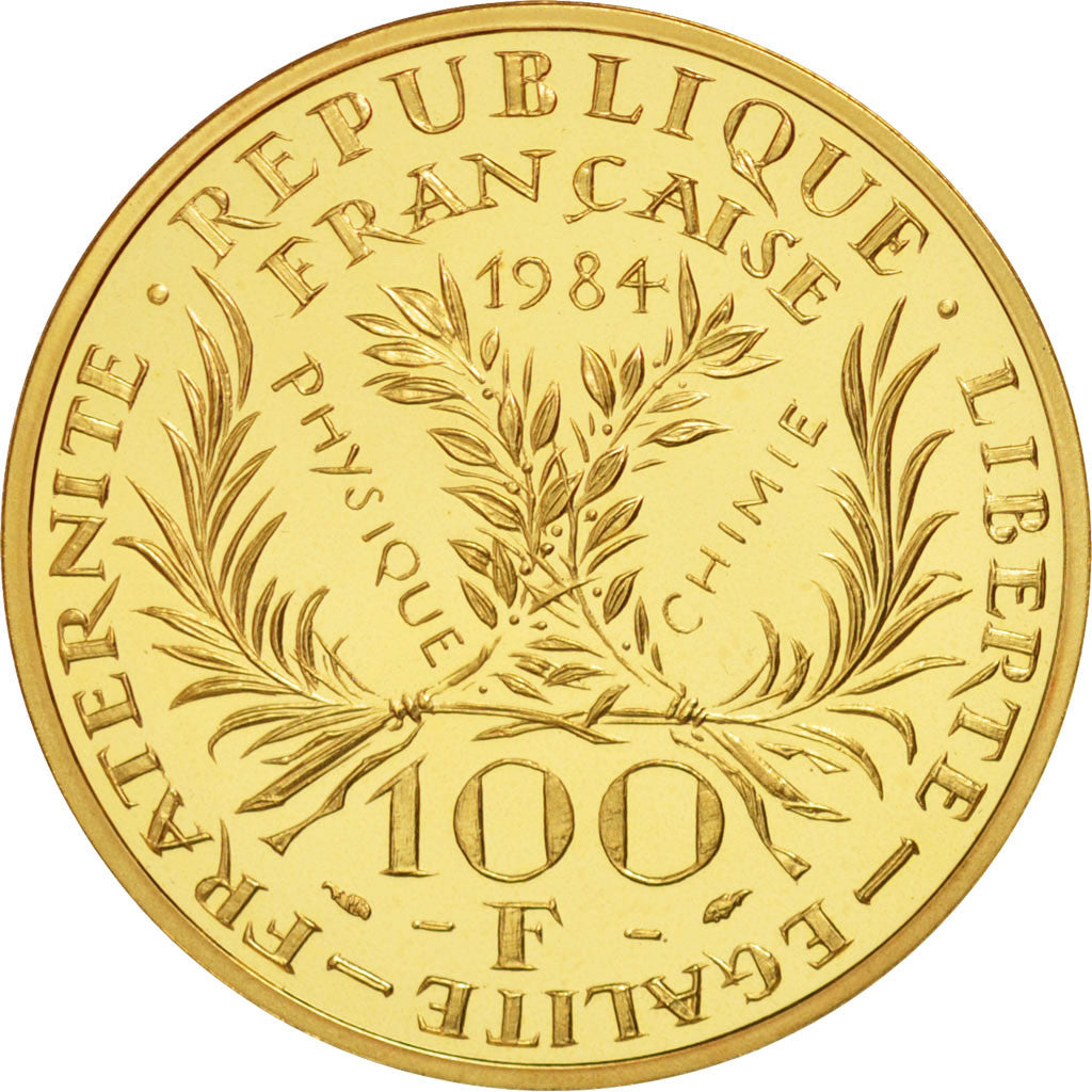 FRANCE, 100 Francs, 1984, KM #955b, MS(65-70), Gold, Gadoury #899, 17.00