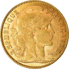 Moneta, Francia, Marianne, 10 Francs, 1912, Paris, SPL-, Oro, KM:846