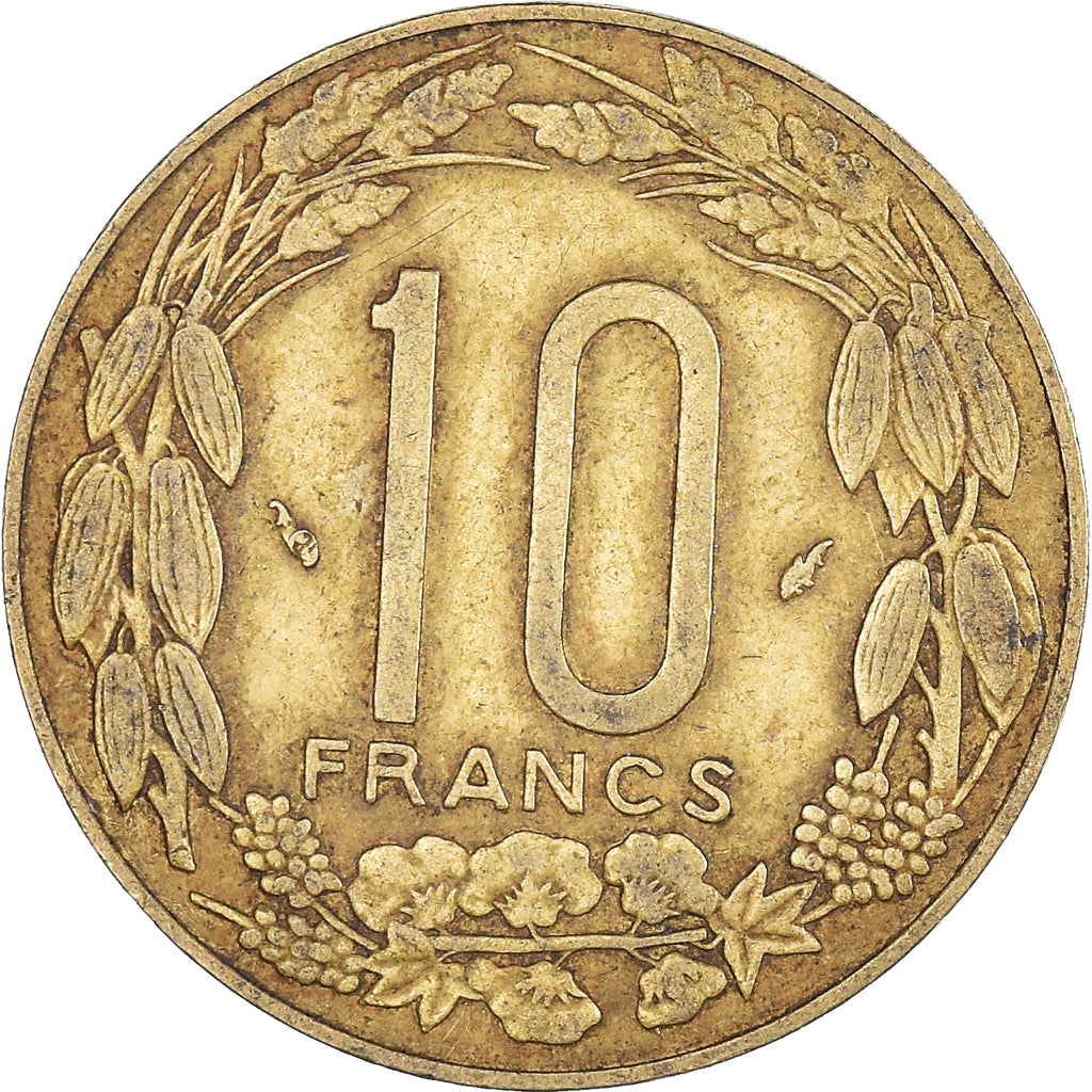 Moeda, Estados da África Central, 10 Francs, 1983