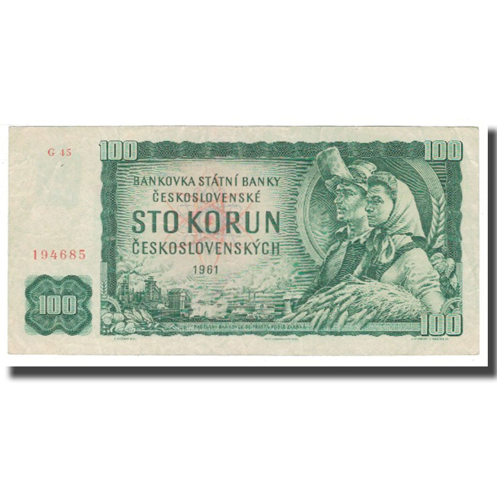 Banknote, Czechoslovakia, 100 Korun, 1961, KM:91c, VF(20-25)