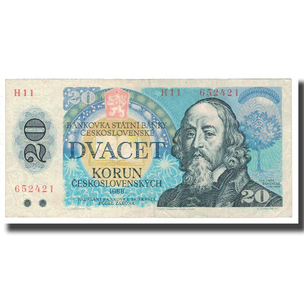 Banknote, Czechoslovakia, 20 Korun, 1988, KM:95, VF(30-35)