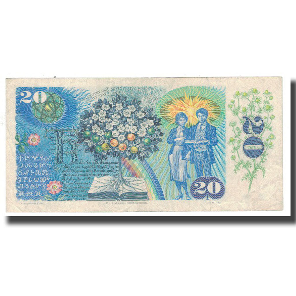 Banknote, Czechoslovakia, 20 Korun, 1988, KM:95, VF(30-35)
