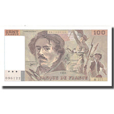 Frankrijk, 100 Francs, Delacroix, 1995, TTB, Fayette:69 Ter 2b, KM:154h