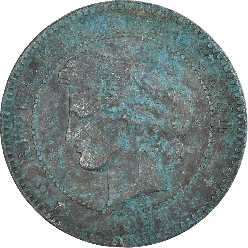 Moneda, Francia, 10 Centimes, 1891