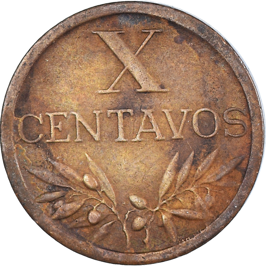 Münze, Portugal, 10 Centavos, 1959