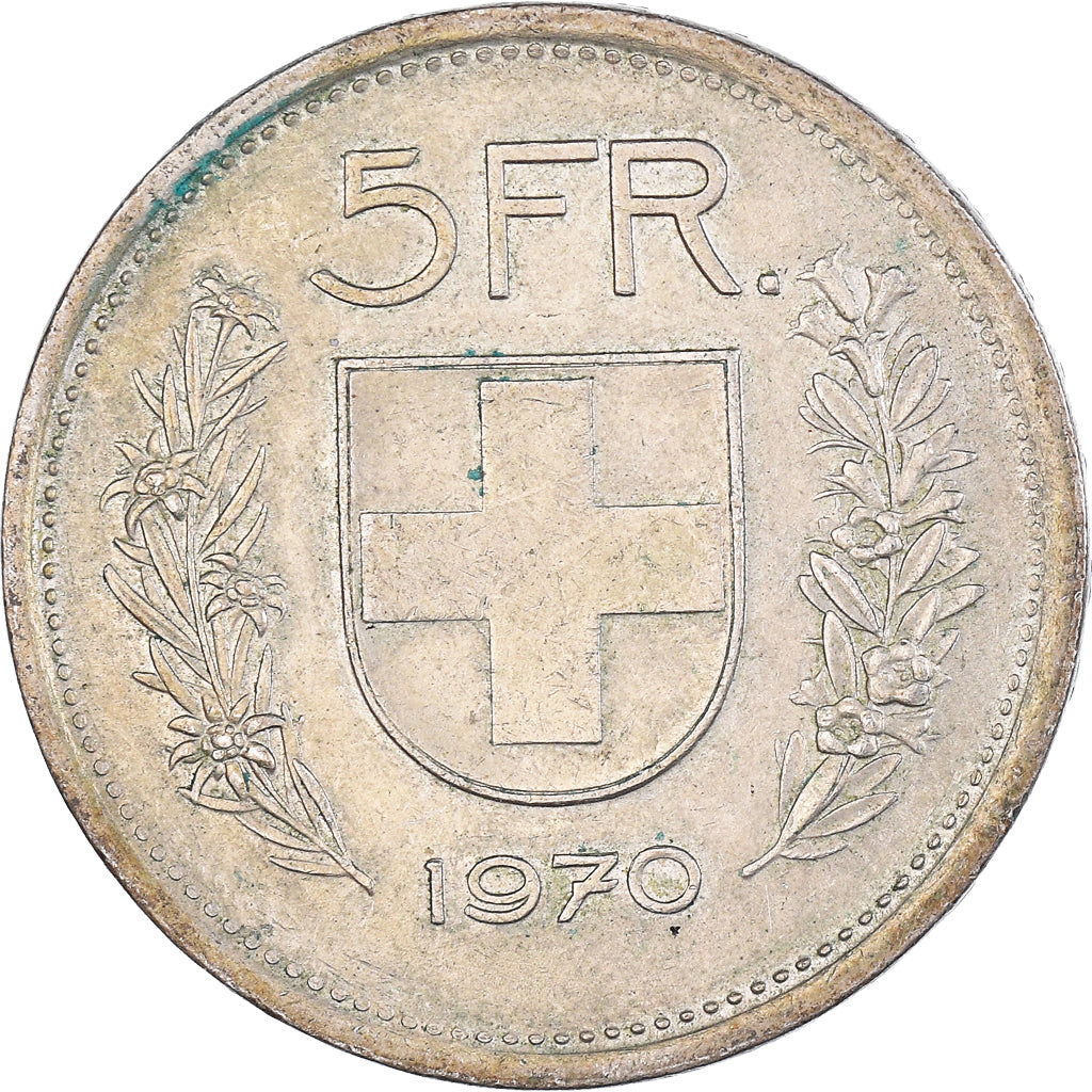 Moneta, Svizzera, 5 Francs, 1970