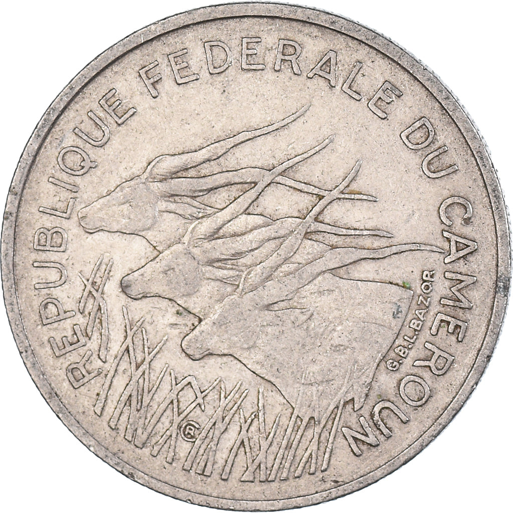 Monnaie, Cameroun, 100 Francs, 1971