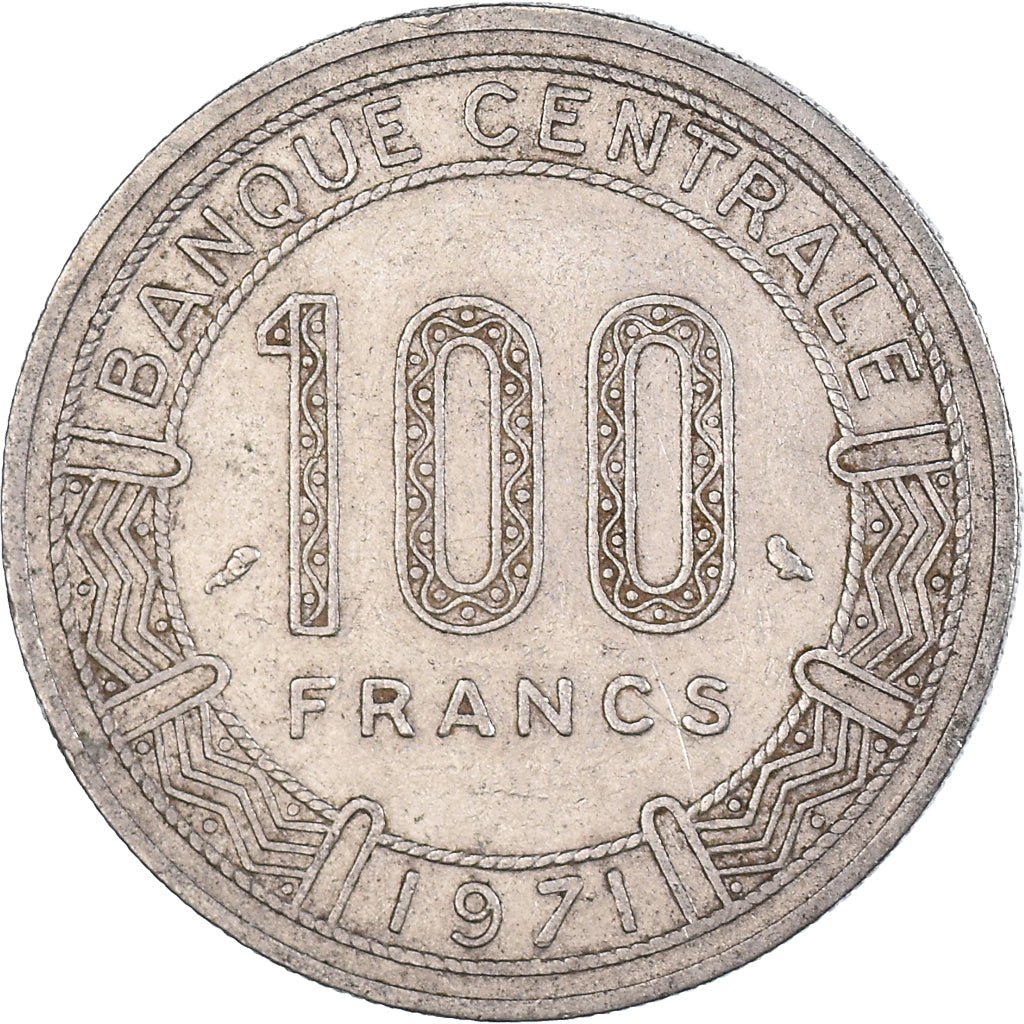 Monnaie, Cameroun, 100 Francs, 1971