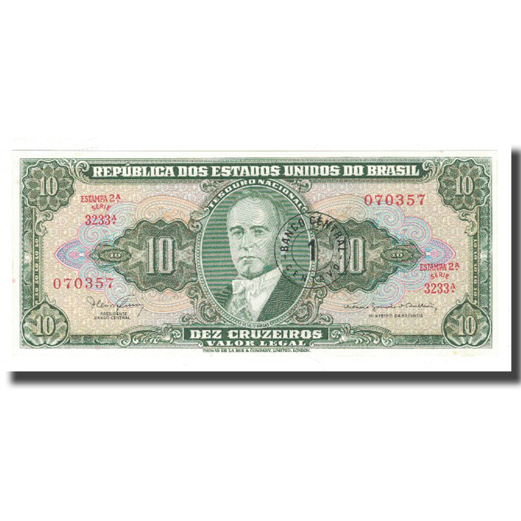 Banknote, Brazil, 1 Centavo on 10 Cruzeiros, KM:183b, UNC(65-70)
