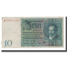 Banknote, Germany, 10 Mark, 1929, 1929-01-22, VF(20-25)