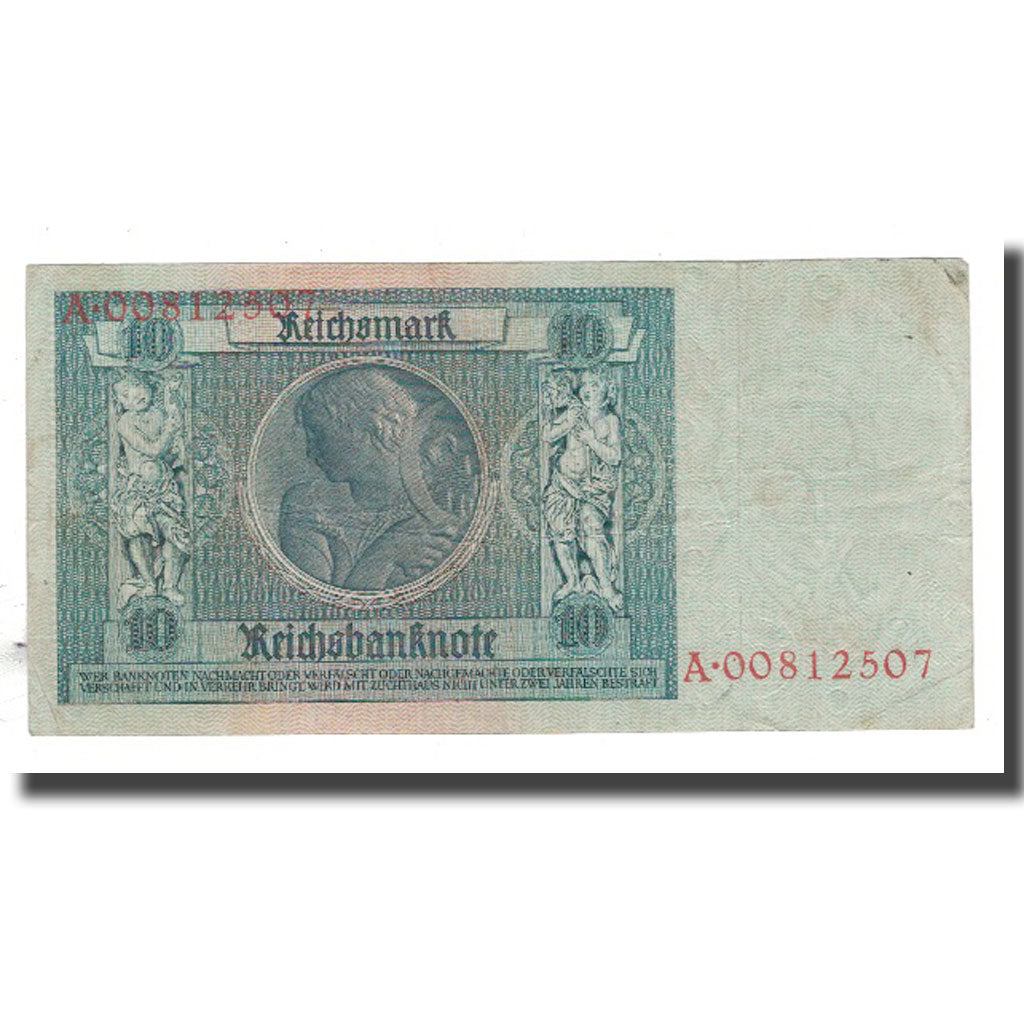 Banknote, Germany, 10 Mark, 1929, 1929-01-22, VF(20-25)