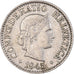 Moneda, Suiza, 10 Rappen, 1945