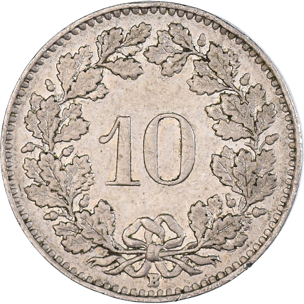Moneda, Suiza, 10 Rappen, 1945