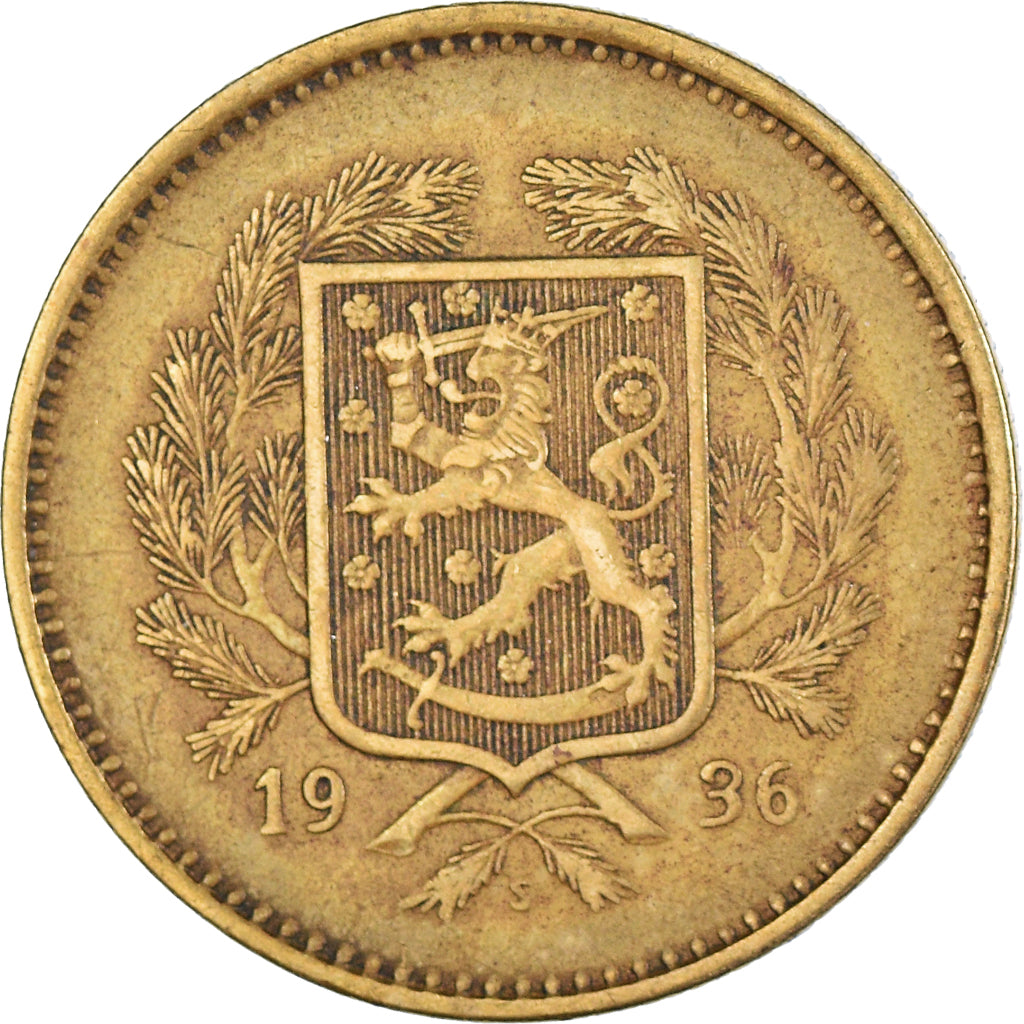 Münze, Finnland, 10 Markkaa, 1936