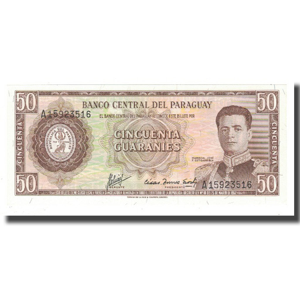 Banknote, Paraguay, 50 Guaranies, KM:197b, UNC(65-70)