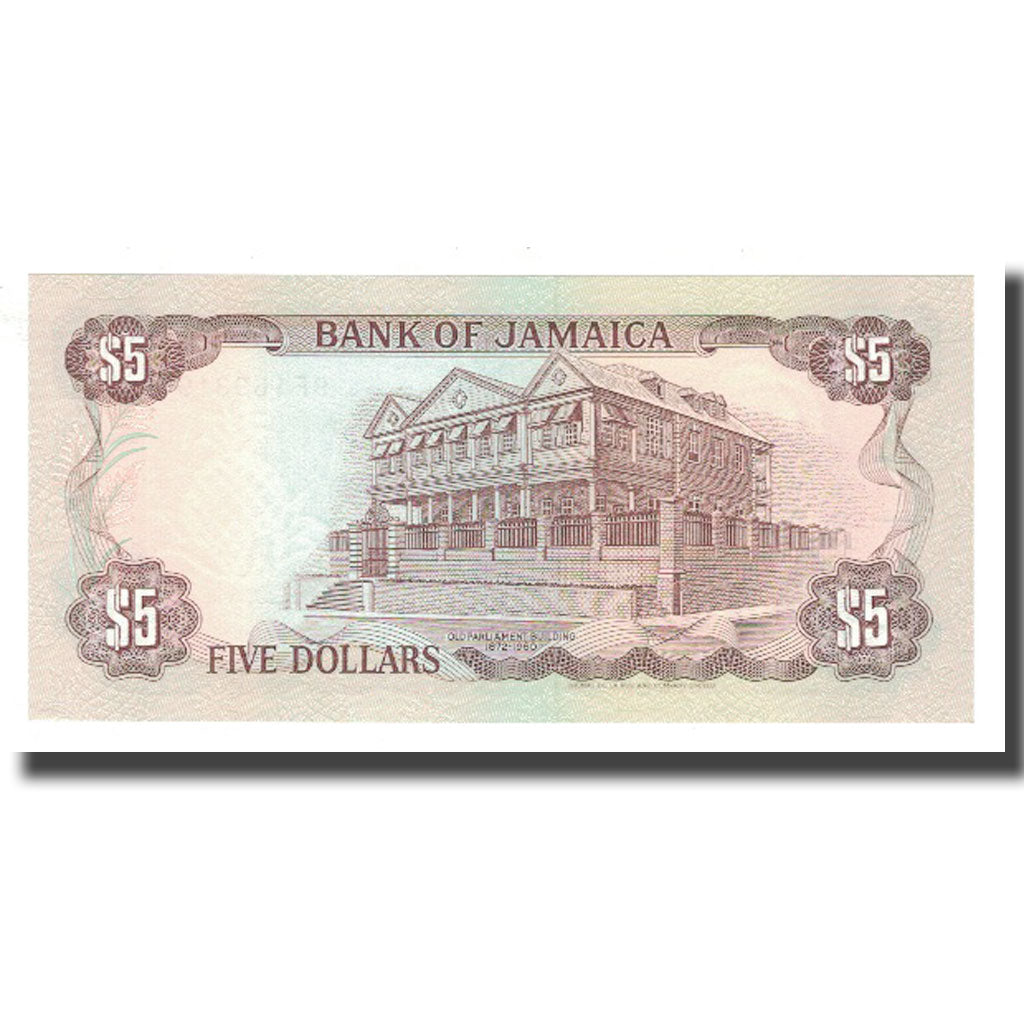 Banknote, Jamaica, 5 Dollars, 1994, 1989-05-01, KM:70c, UNC(65-70)