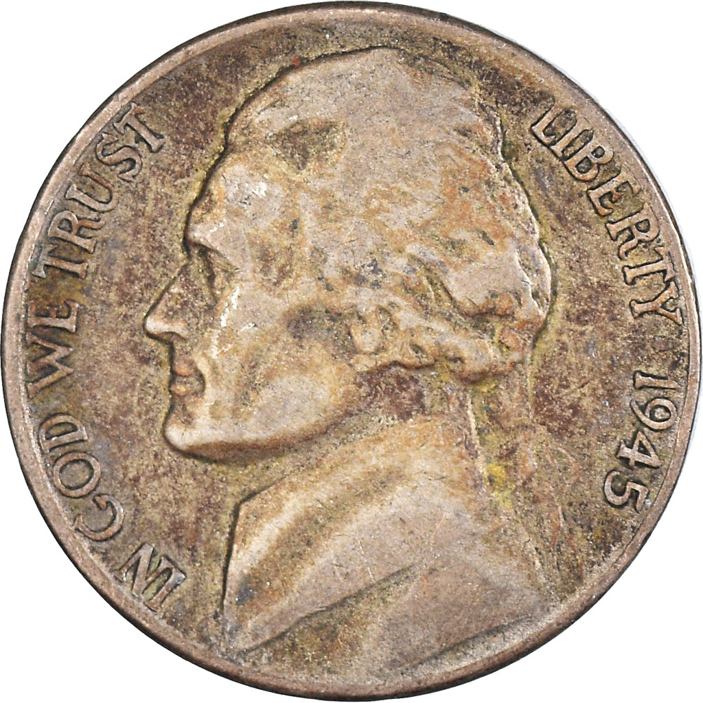 Coin, United States, 5 Cents, 1945