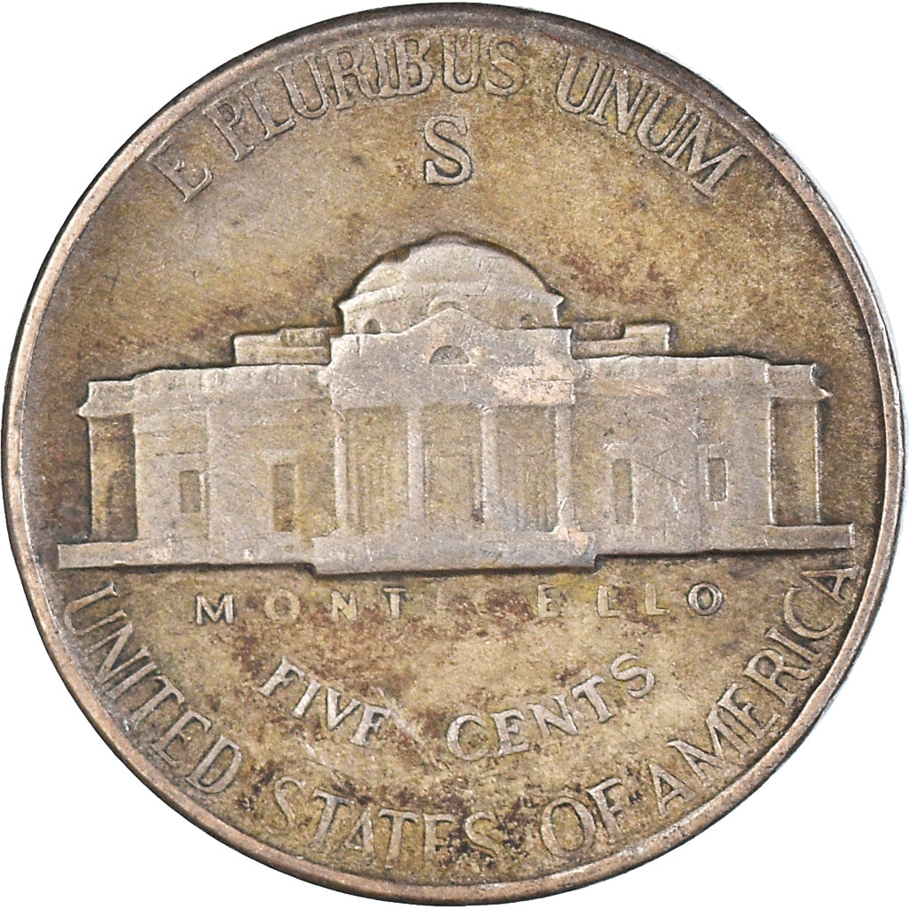 Coin, United States, 5 Cents, 1945