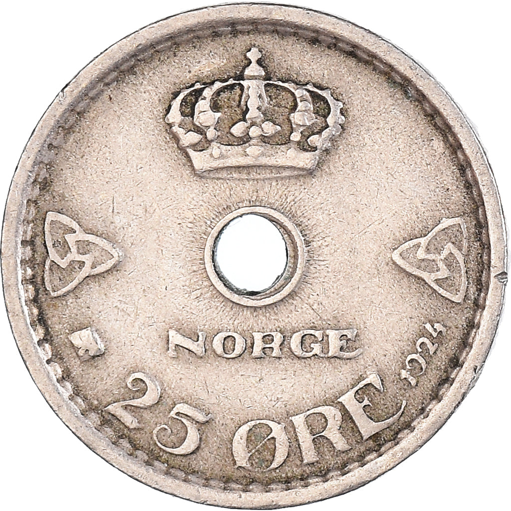 Münze, Norwegen, 25 Öre, 1924