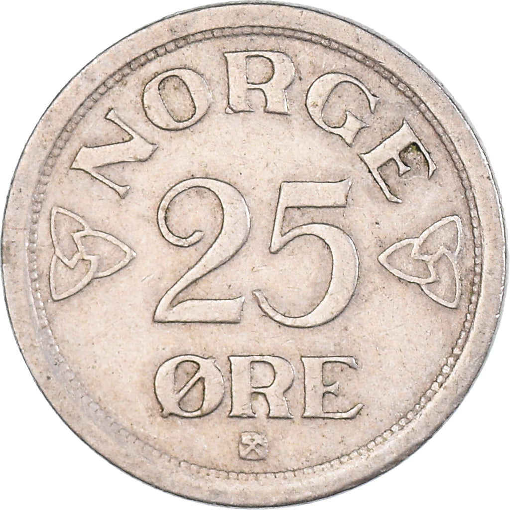 Moeda, Noruega, 25 Öre, 1952