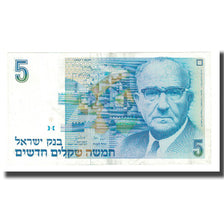 Nota, Israel, 5 New Sheqalim, 1987, KM:52b, AU(55-58)