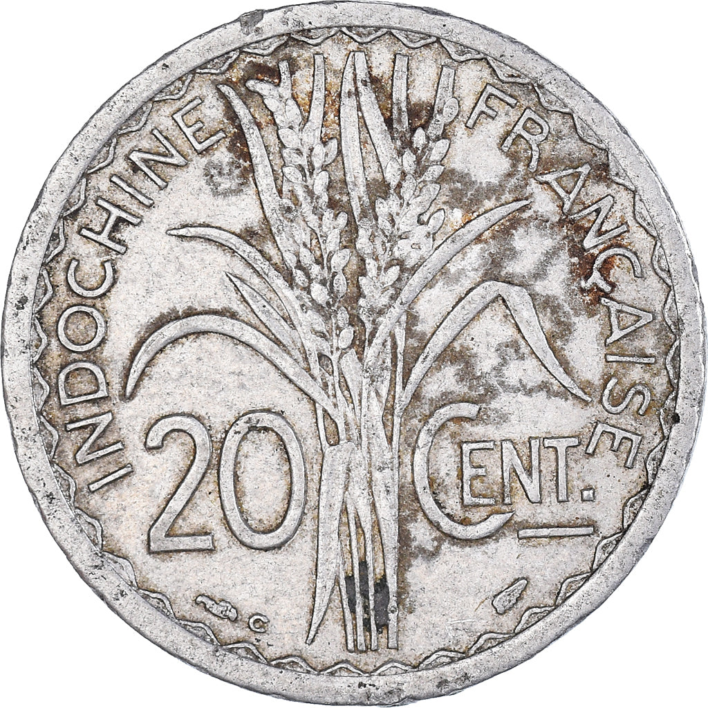 Monnaie, Indochine française, 20 Cents, 1945