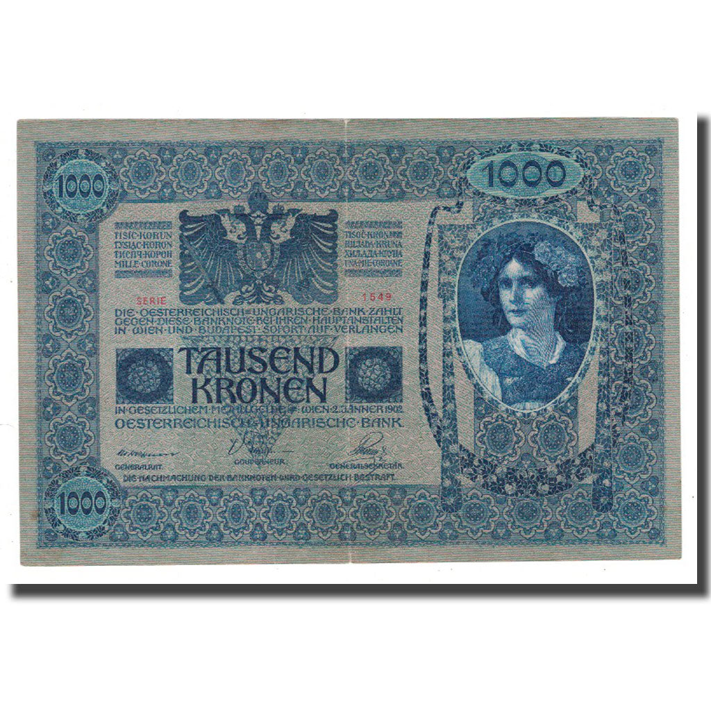 Banknote, Austria, 1000 Kronen, KM:57a, AU(50-53)