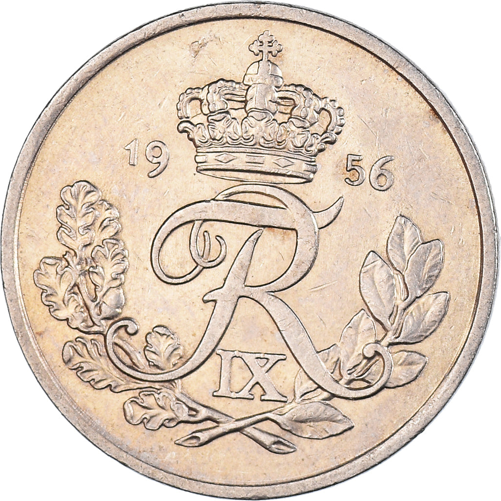 Munten, Denemarken, 25 Öre, 1956