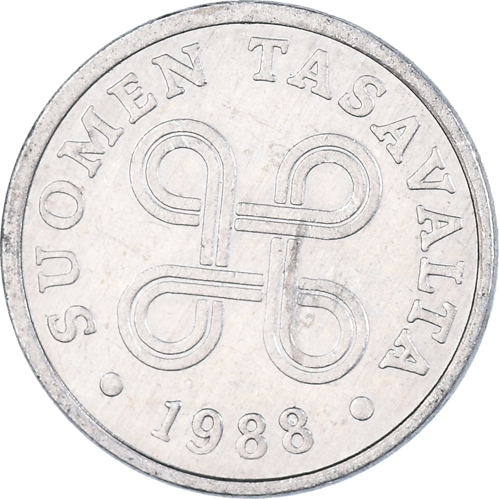 Moneta, Finlandia, 5 Pennia, 1988