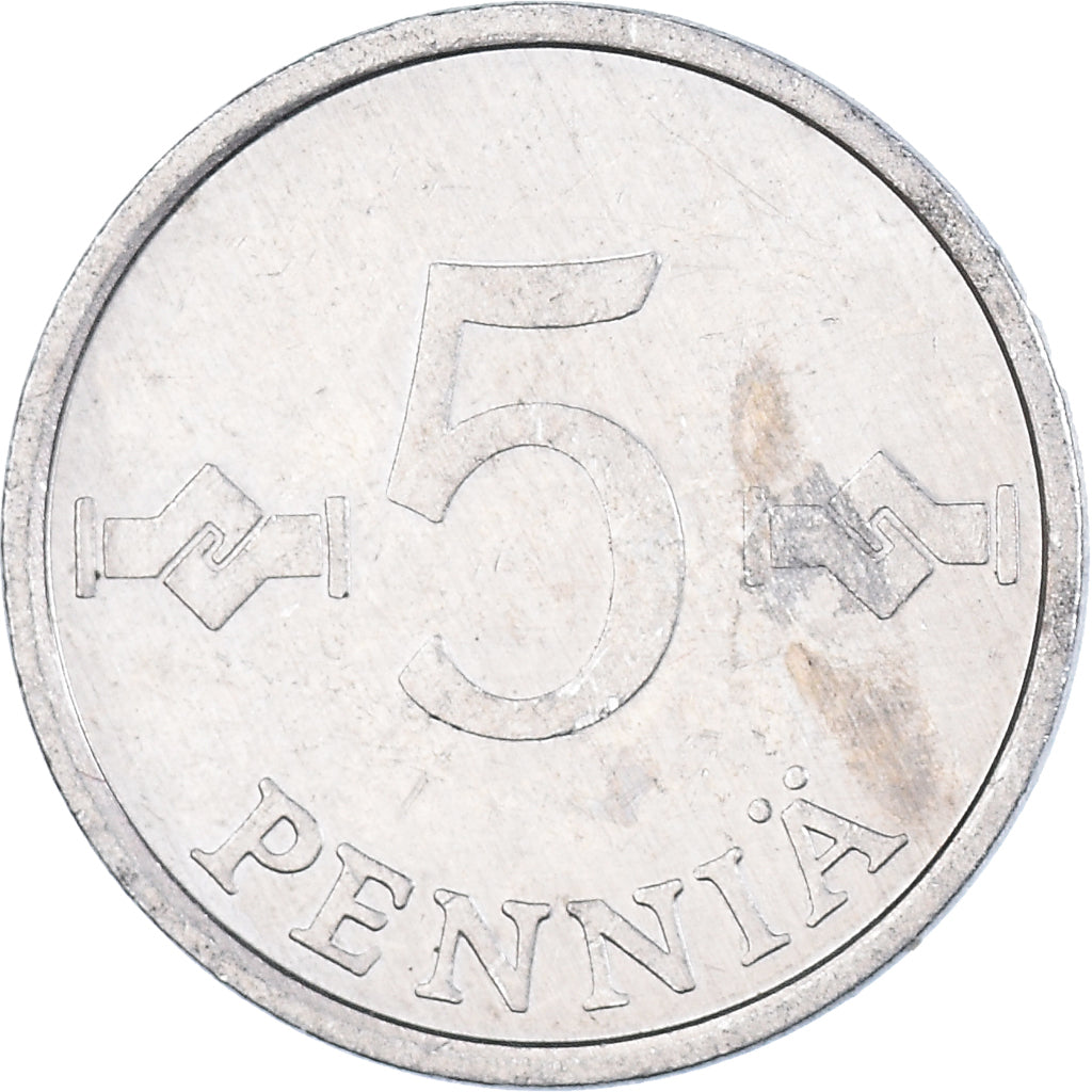 Moneta, Finlandia, 5 Pennia, 1988