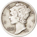 UNITED STATES, Mercury Dime, Dime, 1916, U.S. Mint, KM #140, EF(40-45), Silver,.
