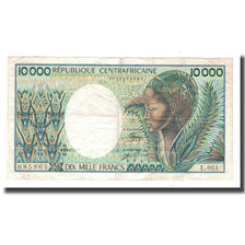 Banknote, Central African Republic, 10,000 Francs, KM:13, VF(30-35)