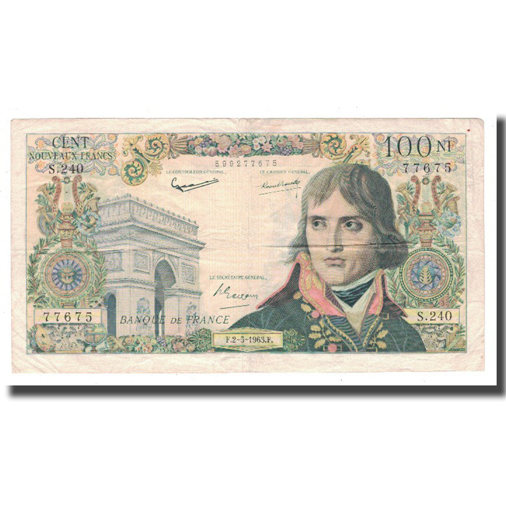 France, 100 Nouveaux Francs, 1963, 1963-05-02, TTB, Fayette:59.21, KM:144a