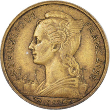 Moneda, Madagascar, 10 Francs, 1953