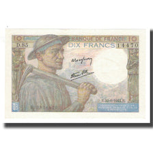 Francia, 10 Francs, Mineur, 1944, 1944-06-22, SPL-, Fayette:8.12, KM:99e