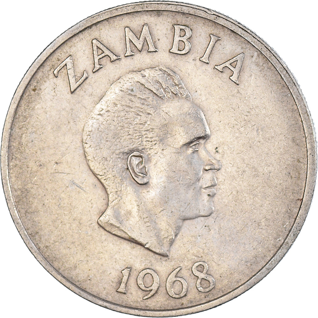 Coin, Zambia, 20 Ngwee, 1968