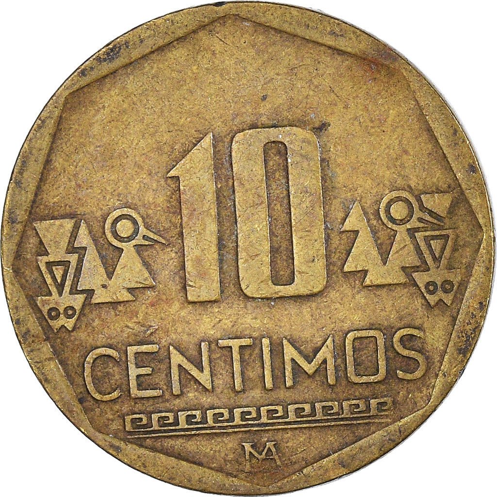 Monnaie, Pérou, 10 Centimos, 2002