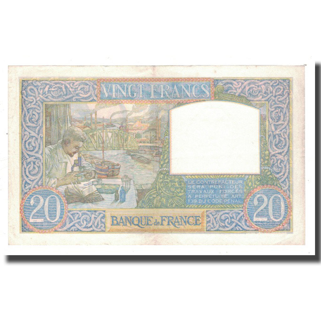 France, 20 Francs, Science et Travail, 1941, 1941-07-17, AU(50-53)