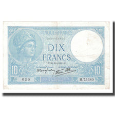 France, 10 Francs, Minerve, 1939, 1939-10-26, TTB, Fayette:7.13, KM:84