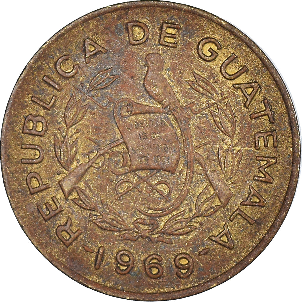 Moneda, Guatemala, Centavo, Un, 1969