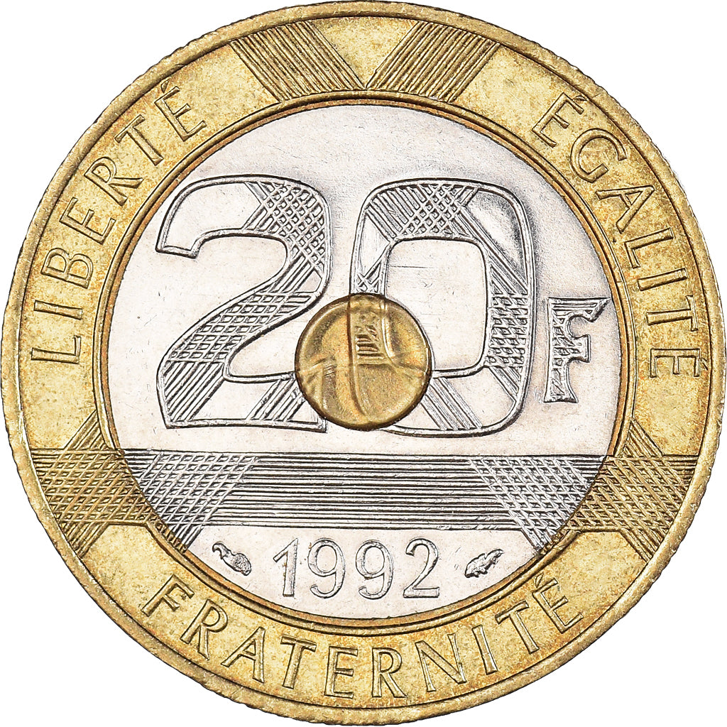 Moneta, Francia, 20 Francs, 1992