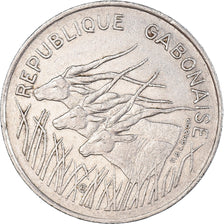 Münze, Gabun, 100 Francs, 1975