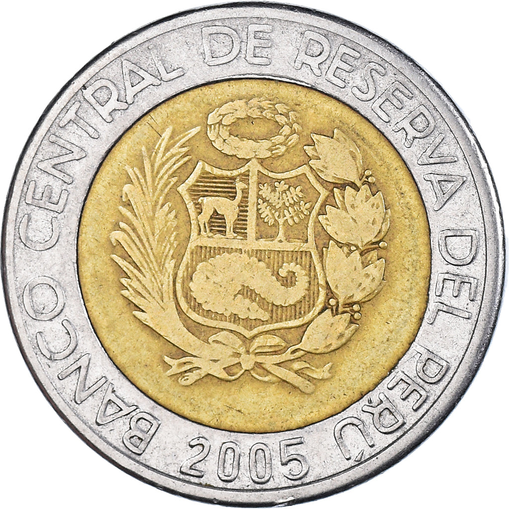 Münze, Peru, 2 Nuevos Soles, 2005